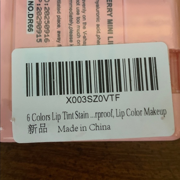 NWT Dragon Ranee 6 Color Strawberry Mini Lip Tint Stain Set - Picture 2 of 9